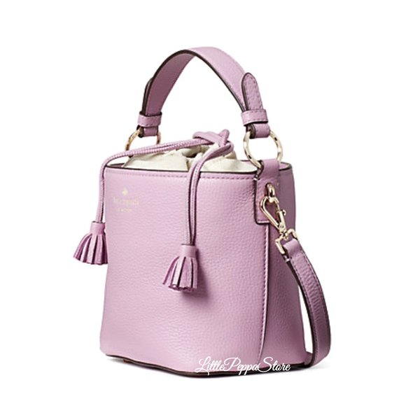 KATE SPADE HAYES BUCKET CROSSBODY BAG IN ORCHID - Picture 4 of 5